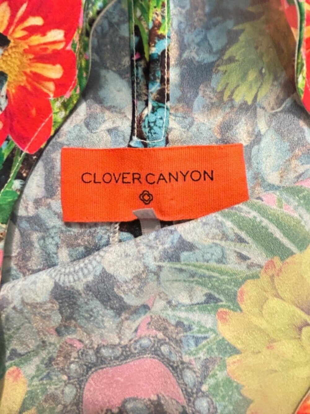 Clover Canyon Womens Sleeveless Pink Floral Print Tank Top Size Medium - Picture 5 of 5